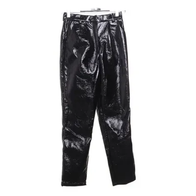 Vinyl broek (High Waist Patent Pants, Black) van NA-KD Polyurethaan