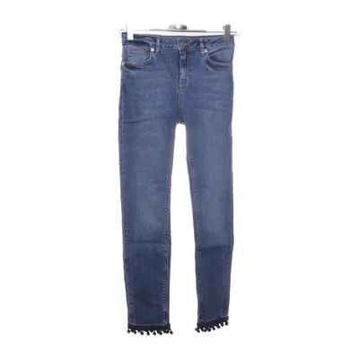 Spijkerbroek (Pom Pom Trim Skinny Jeans) van NA-KD Elastaan, Katoen