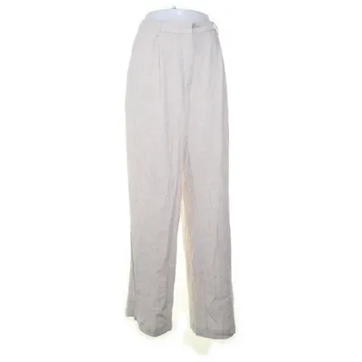 Broek (Lilah Linen Mix Trousers) van Weekday Viscose, Linnen