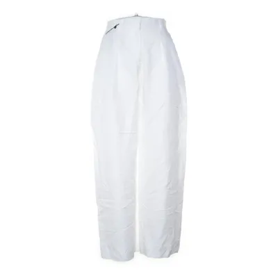 Broek (Wit) van H&M Trend Polyester, Linnen, Viscose