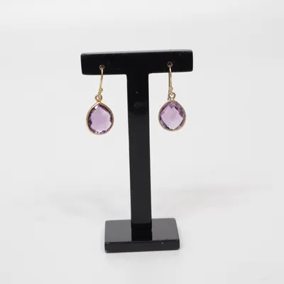 Earrings (Purple, Gold) from Syster P Unknown metal