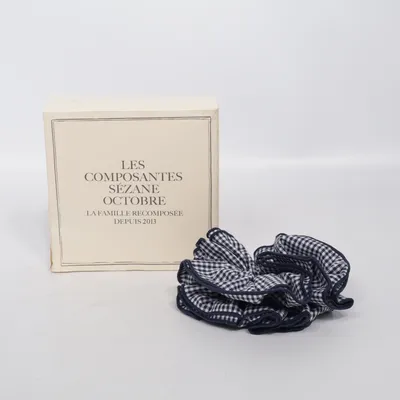Élastique pour cheveux (Bleu, Blanc) de Sézane