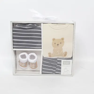 Set (4 Piece Layette Set) från Hudson Baby Bomull, Nylon