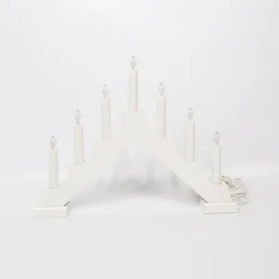 Electric advent candle holder (White) from Kema Keur