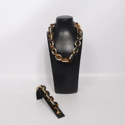 Smyckesset (Brun, Guldfärgad) från By Jolima Okänd metall