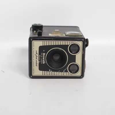 Analog compact camera (Brownie Six-20 Camera Model D) from Kodak
