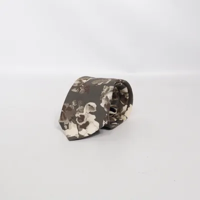 Cravate (Marron, Blanc) de Tiger of Sweden Soie