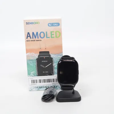 Smartwatch (Zwart) van Senbono
