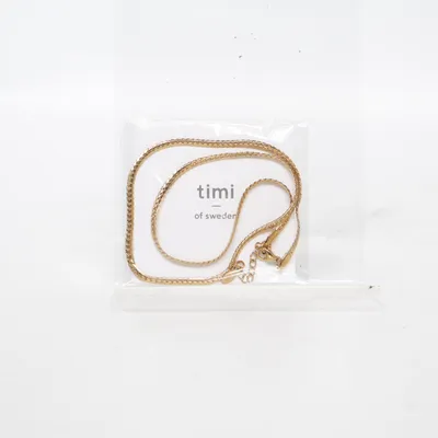 Halsband (Rani Flat Braided Chain) från Timi Of Sweden Rostfritt stål