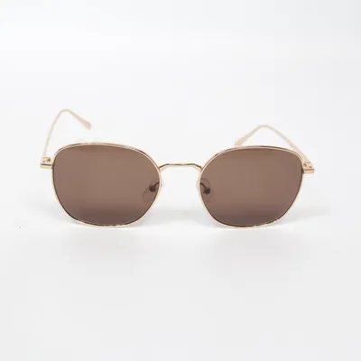 Solglasögon (Brun, Guldfärgad)