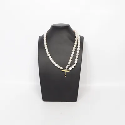 Halsband (Vit, Guldfärgad) från Cult Gaia Okänd metall, Plast