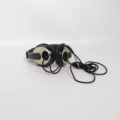 Headphones (Black, Beige) from Deltaco