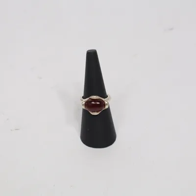 Ring (Zilver, Rood) van Galgan Onbekend materiaal