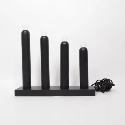 Elektrisk adventsljusstake (Svart) från IKEA