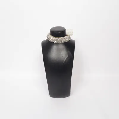 Choker (Sølv, Beige) Ukendt metal