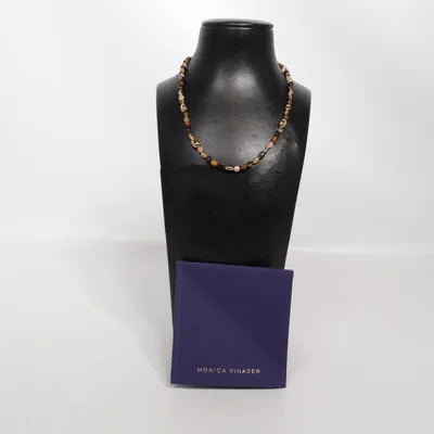 Halsband (Brun, Guldfärgad, Flerfärgad) från Monica Vinader Plast