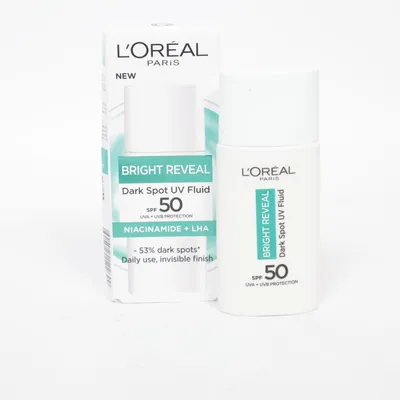 Solskyddsfaktor (Bright Reveal Dark Spot UV Fluid) från L'Oréal Paris