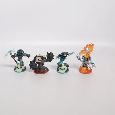 Actionfigur (Orange, Blå, Silverfärgad) från Skylanders