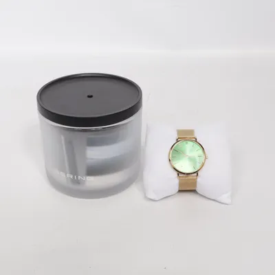 Armbandsur (Grön, Guldfärgad) från Bering
