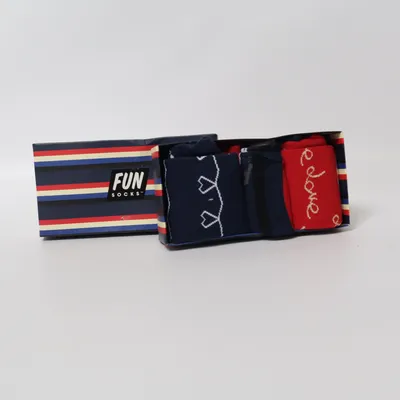 Strømper (Blå, Rød, Hvid) fra Fun Socks