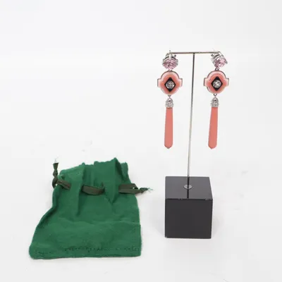 Örhängen (Silverfärgad, Rosa) från Prada Okänd metall