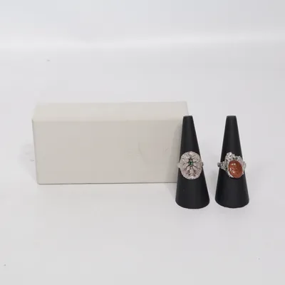 Bague (Argent, Orange, Vert) de Maria Black Argent