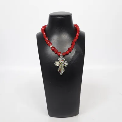 Halsband (Guldfärgad, Röd) från Mayol Okänd metall