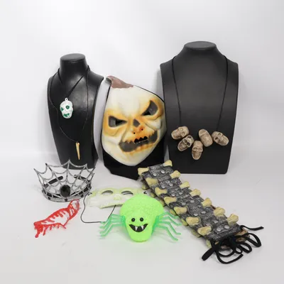 Maskeradtillbehör (Vit, Grön, Flerfärgad)