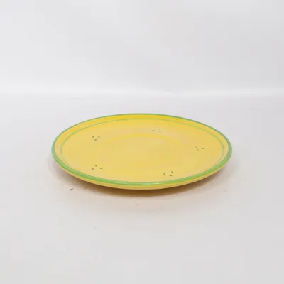 Assiett (Gul, Grön, Vit)