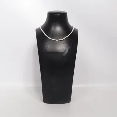 Halsband (Vit, Silverfärgad) från Muli Silver, Okänd metall, Plast
