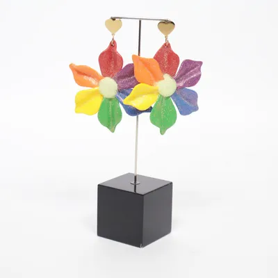 Örhängen (Flerfärgad) Okänd metall