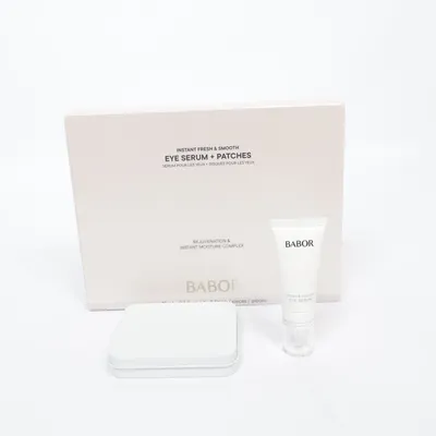 Ögonkräm (Instant Fresh & Smooth Eye Serum + Patches) från Babor