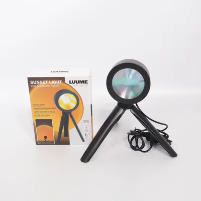 Table lamp (Black, Orange) from Luume