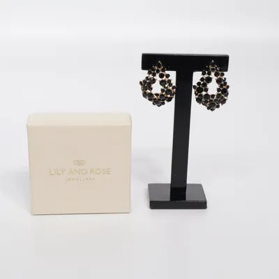 Earrings (Black, Gold) from Lily and Rose Unknown metal