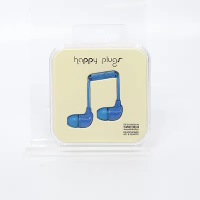 Hörlurar (Blå) från Happy Plugs