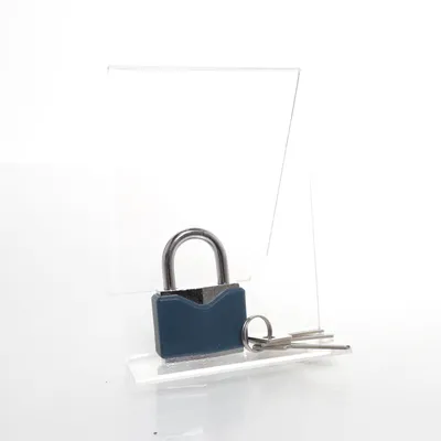 Hangslot (Zilver, Blauw)