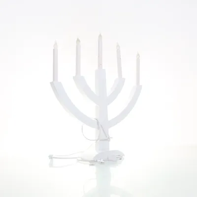 Electric advent candle holder (White) from Star Trading