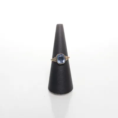 Ring (Goud, Blauw) van Gold Fox Onbekend materiaal