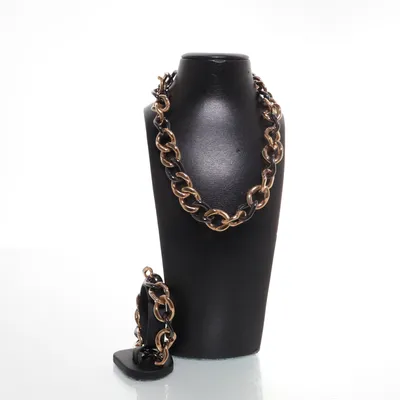 Jewelry set (Gold, Black) from Toni Gard Stainless steel