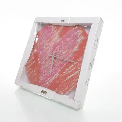 Väggklocka (Rosa, Flerfärgad)