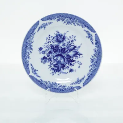 Plate (White, Blue) from Kahla