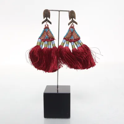 Earrings (Red, Multicolored) from Free People Unknown metal