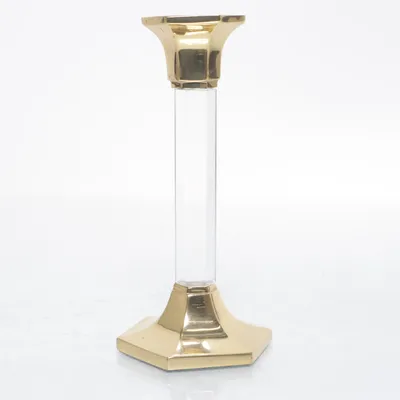 Ljusstake (Vit, Guldfärgad) från PartyLite
