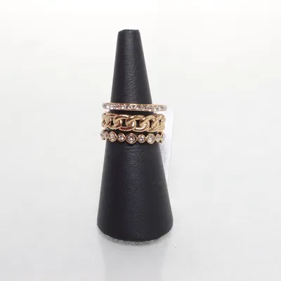 Ring (Guldfärgad, Vit) från Adore Okänd metall