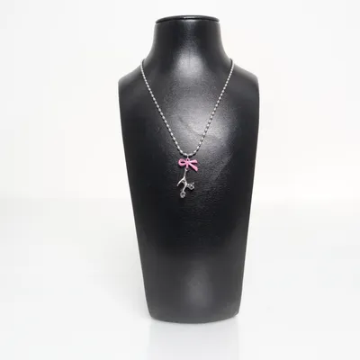 Ketting (Zilver, Roze) Onbekend materiaal