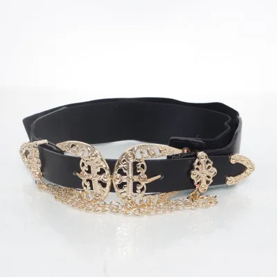 Waist belt (Black, Gold)