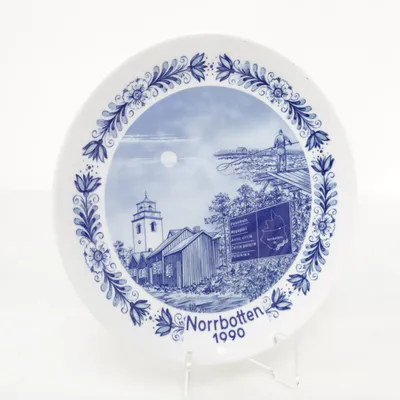 Väggtallrik (Blå, Flerfärgad) från Leftman Weiden