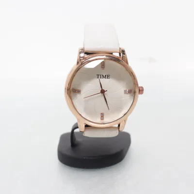 Armbandsur (Vit, Guldfärgad) från Time