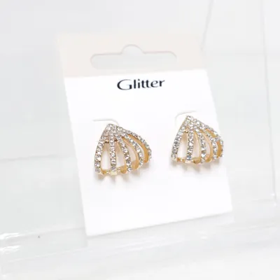 Örhängen (Gul, Vit) från Glitter Okänd metall