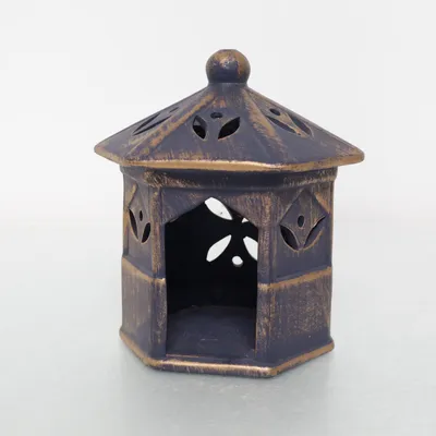 Candle holder (Blue, Beige)